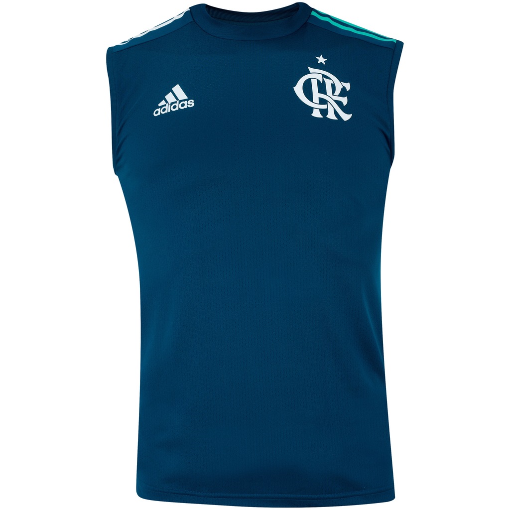 Camiseta Regata de Treino do Flamengo 2020 adidas - Masculina - Foto 1