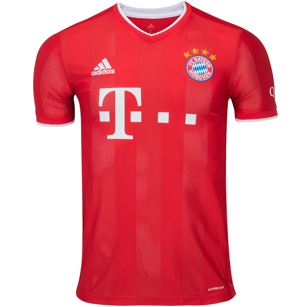 Camisa Bayern de Munique I 20/21 adidas - Masculina - Foto 1