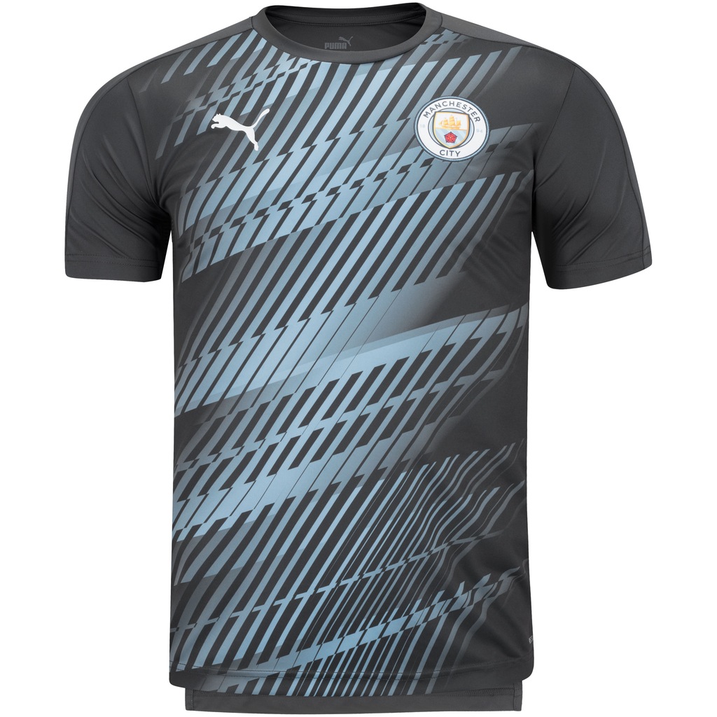 Camisa Pré-Jogo Manchester City 19/20 Puma - Masculina - Foto 1
