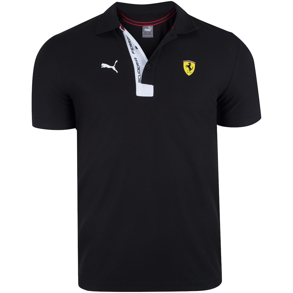 Camisa Polo Puma Scuderia Ferrari 596150 - Masculina - Foto 1