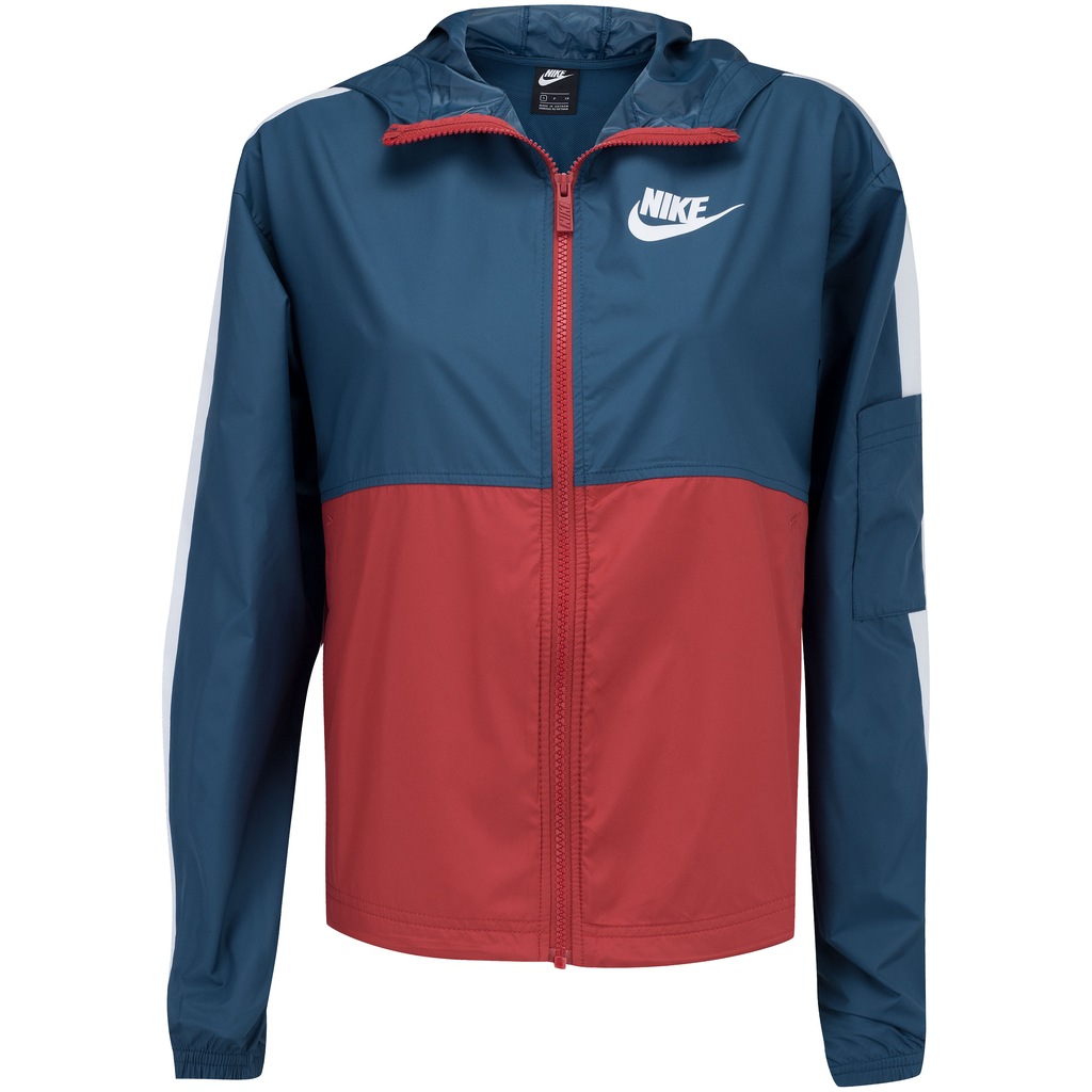 Jaqueta Corta-Vento com Capuz Nike Sportswear Woven Core - Feminina - Foto 2