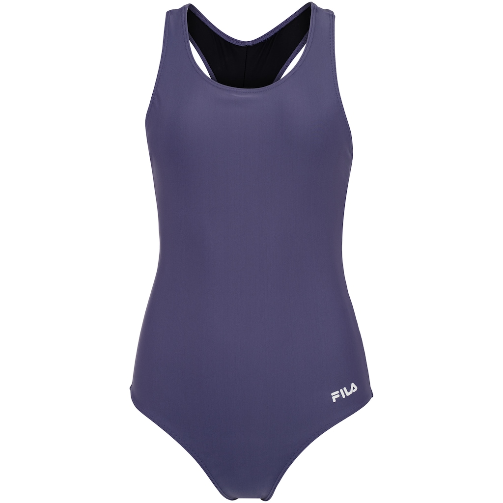 Maiô para Natação com Proteção Solar UV Fila Tri Logo II - Adulto