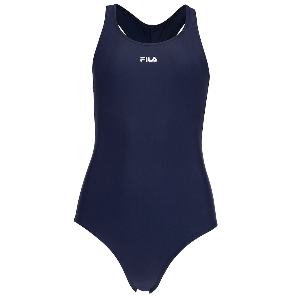 Maiô para Natação com Proteção Solar UV Fila Tri Logo II - Adulto