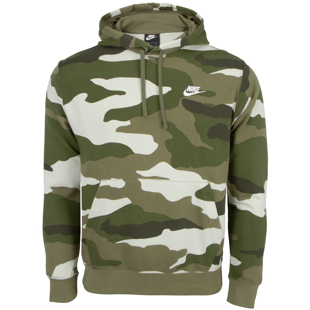 Blusão com Capuz Nike Hoodie PO FT Camo - Masculino - Foto 1