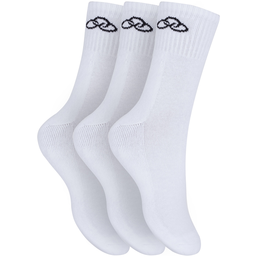 Kit de Meias Cano Médio Olympikus Tripack com 3 Pares - 39 a 44 - Adulto