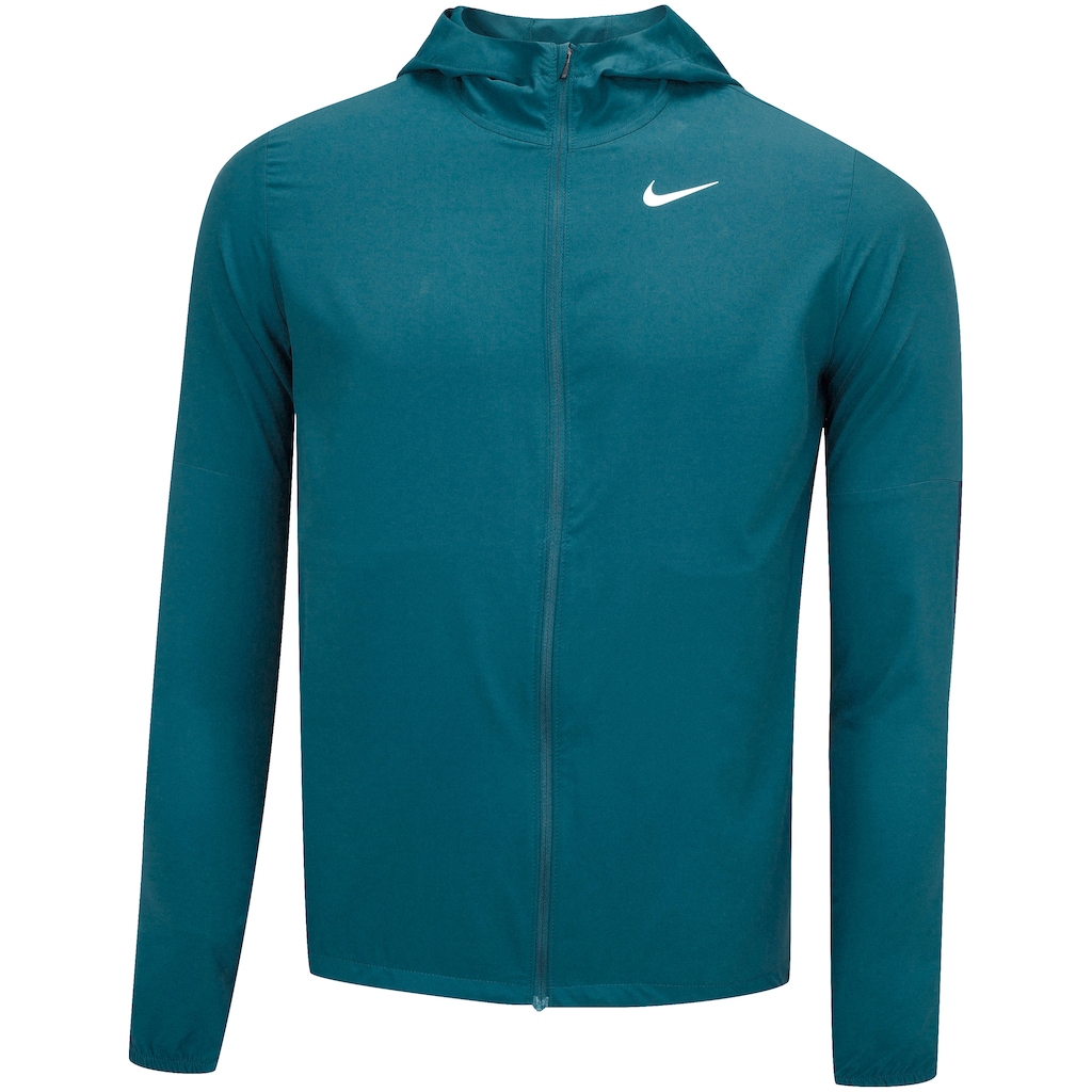 Jaqueta com Capuz Nike Run Stripe Woven - Masculina - Foto 1