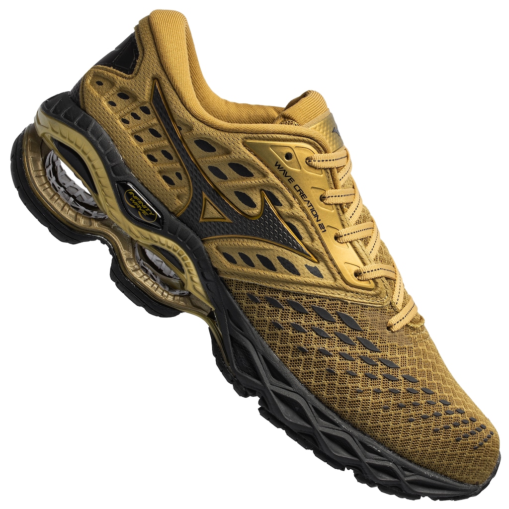 Tênis Mizuno Wave Creation 21 Golden Runner - Masculino - Foto 1