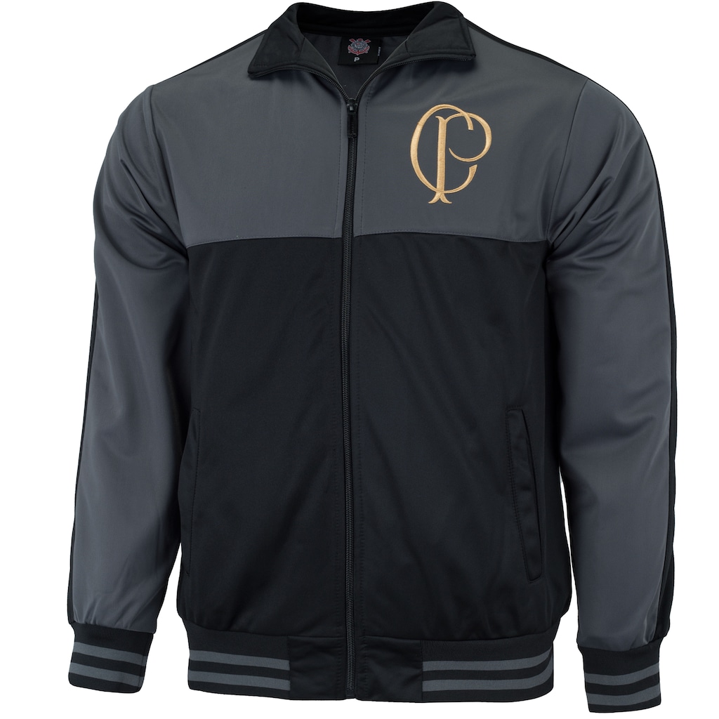 Jaqueta do Corinthians Trilobal Retrô - Masculina - Foto 1