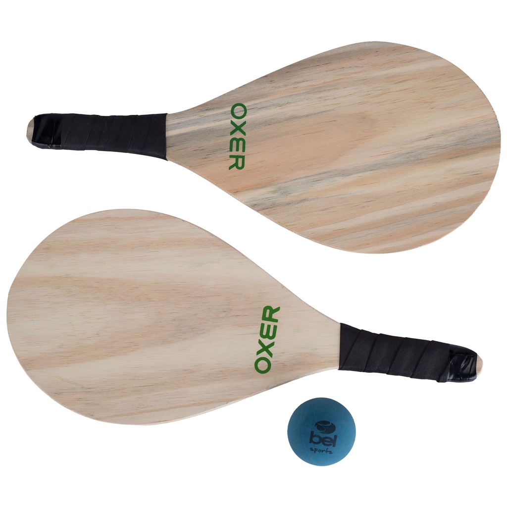 Kit de Frescobol Oxer: 2 Raquetes e 1 Bolinha - Foto 3