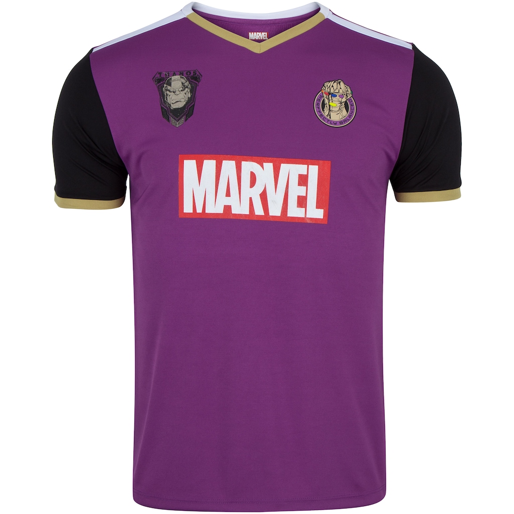 Camiseta Marvel Fardamento Thanos - Masculina - Foto 1
