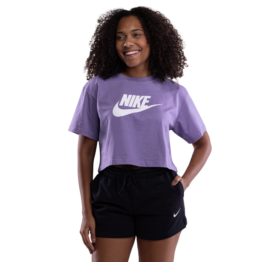 Blusa Cropped Nike Tee Sportswear Essential - Feminina
