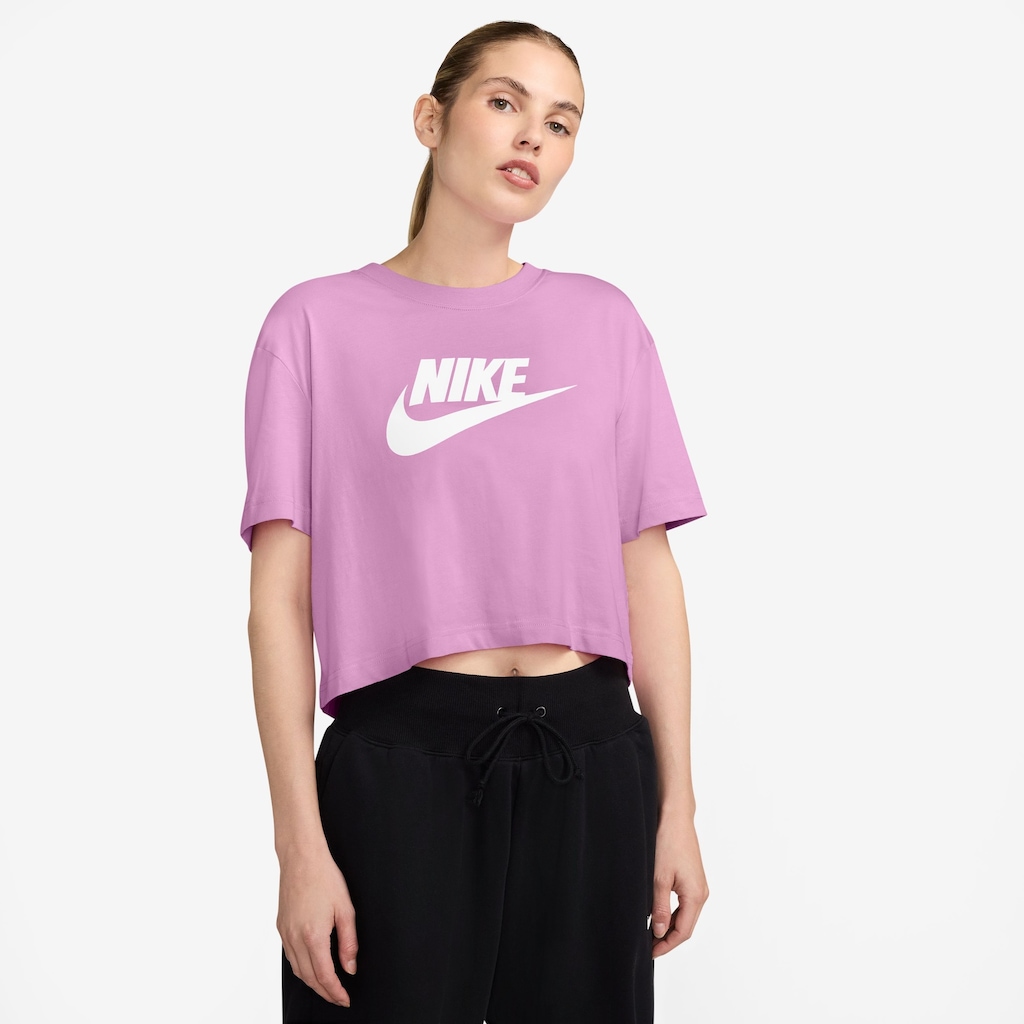 Blusa Cropped Nike Tee Sportswear Essential - Feminina