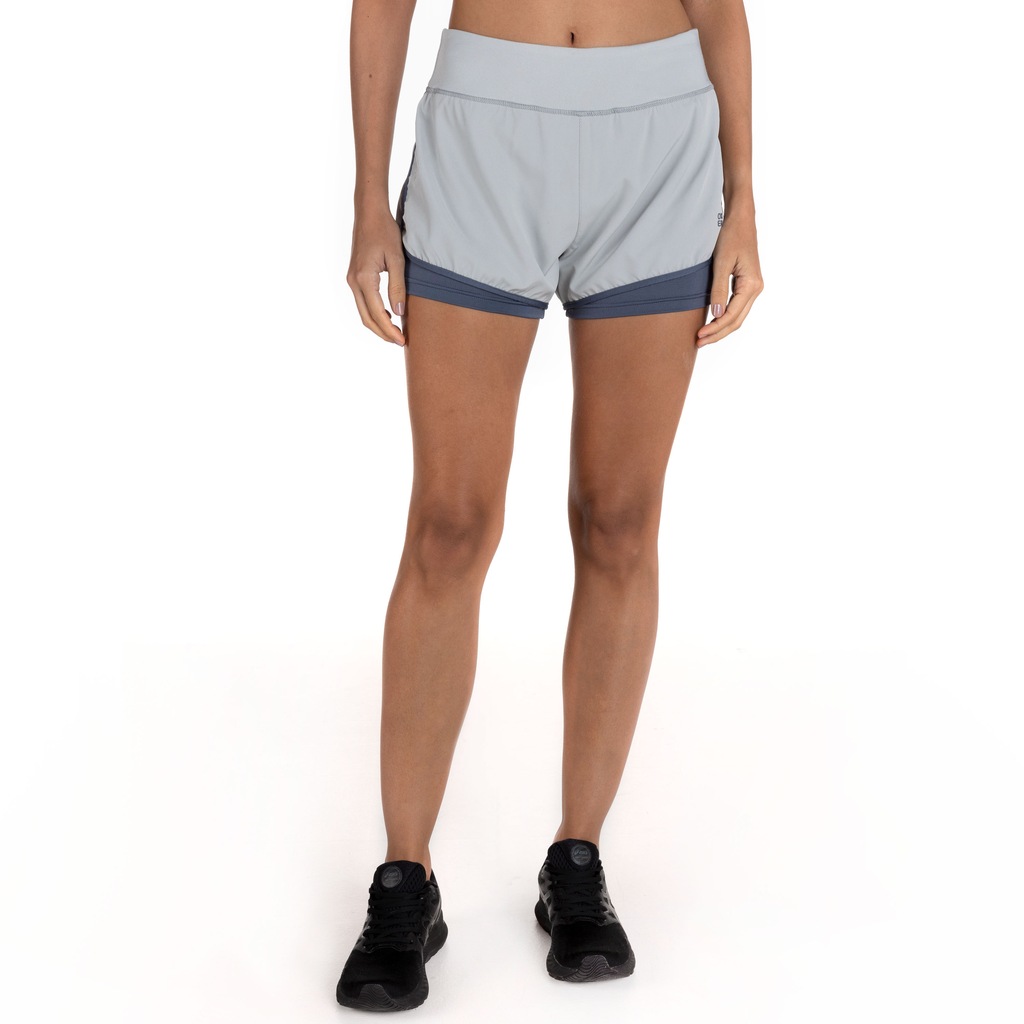 Shorts Feminino Oxer Duplo com Bolso - Foto 2