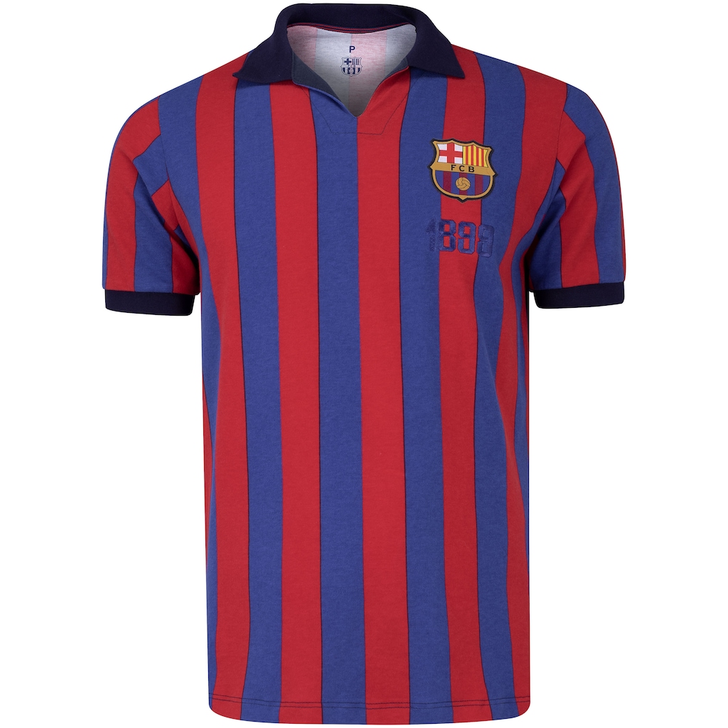 Camisa Polo Barcelona Retrô Casual - Masculina - Foto 1