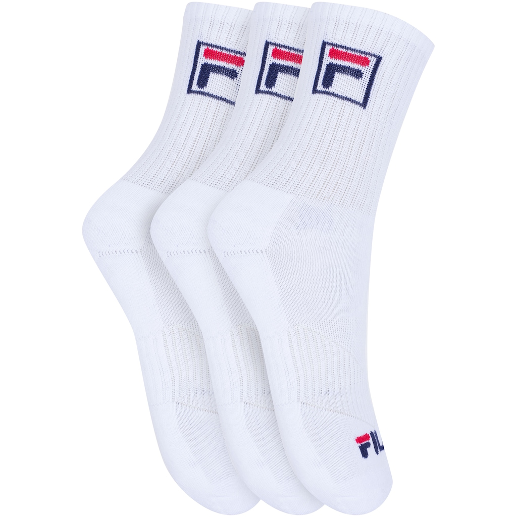 Kit de Meias Cano Alto Fila Tripack FBOX com 3 Pares - 34 a 38 - Adulto