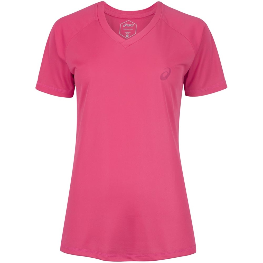 Camiseta ASICS Manga Curta Basic Logo - Feminina - Foto 2