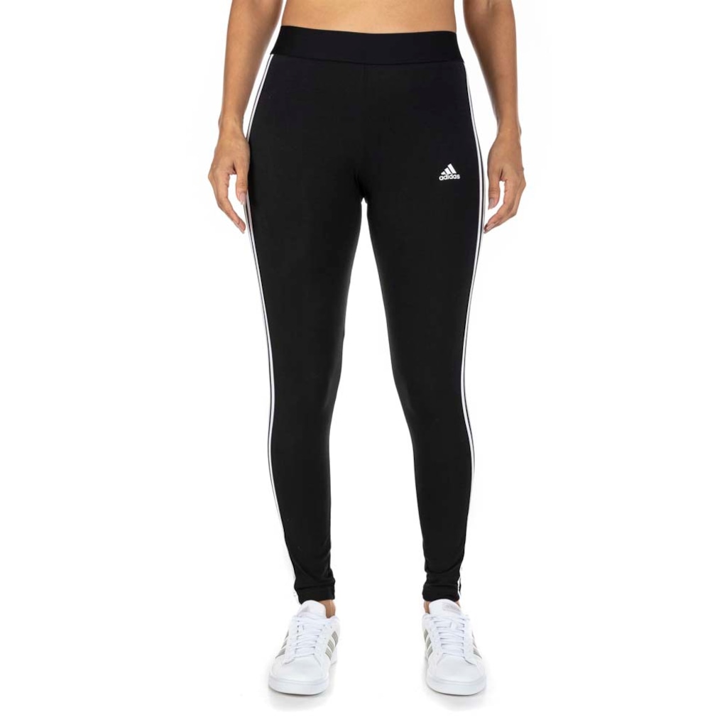 Calça Legging Feminina 3 Listras adidas - Foto 1