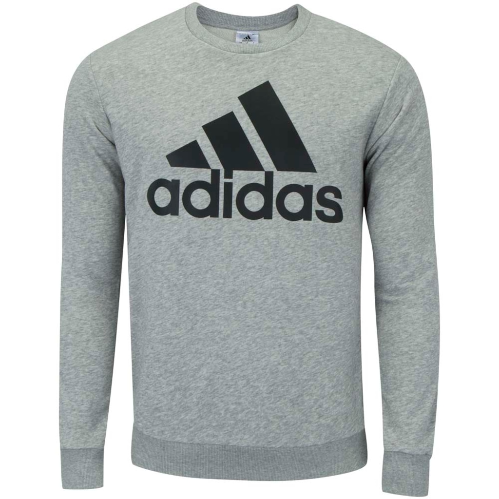 Blusão de Moletom sem Capuz adidas Essentials Logo - Masculino
