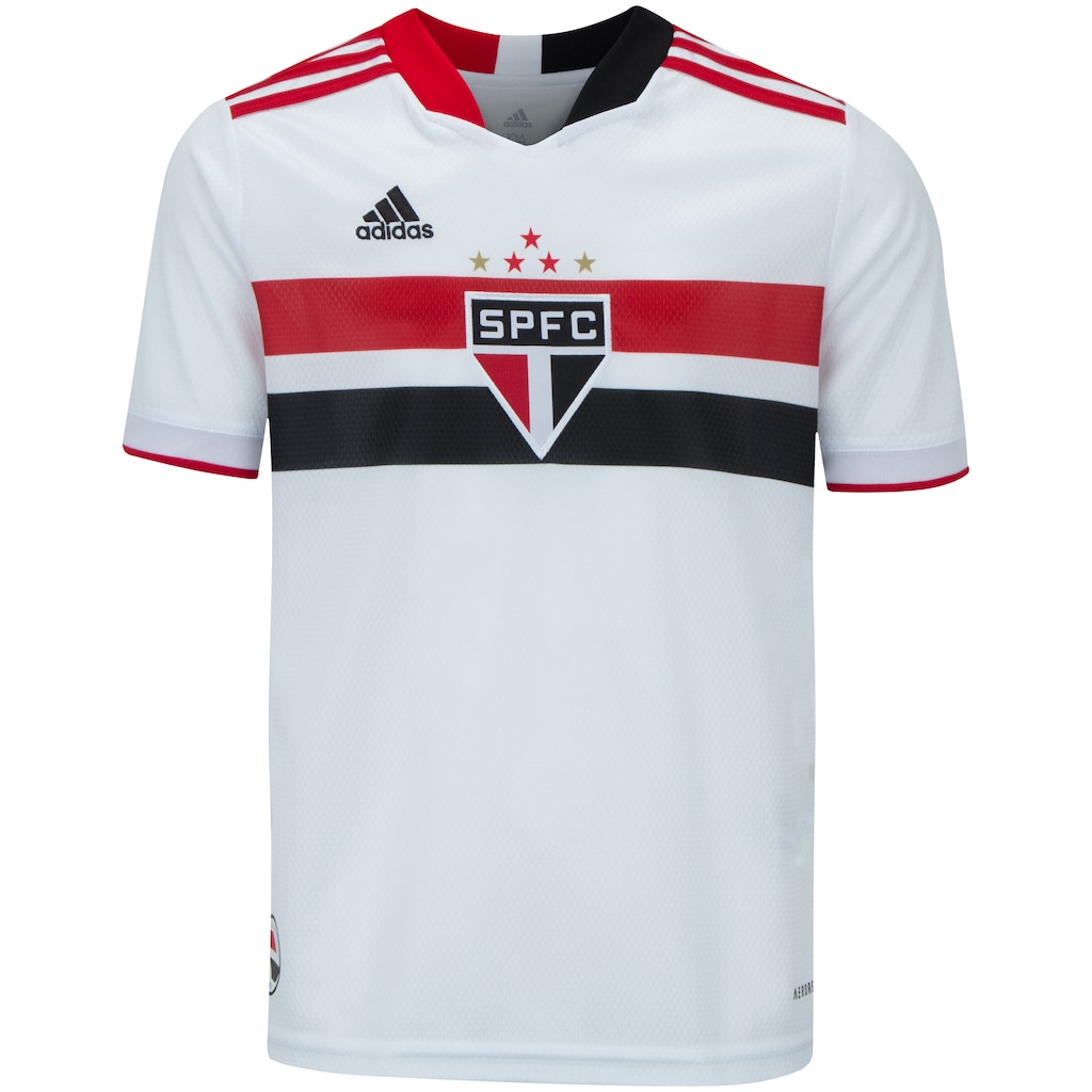 Camisa do São Paulo I adidas 2021 - Infantil - Foto 1