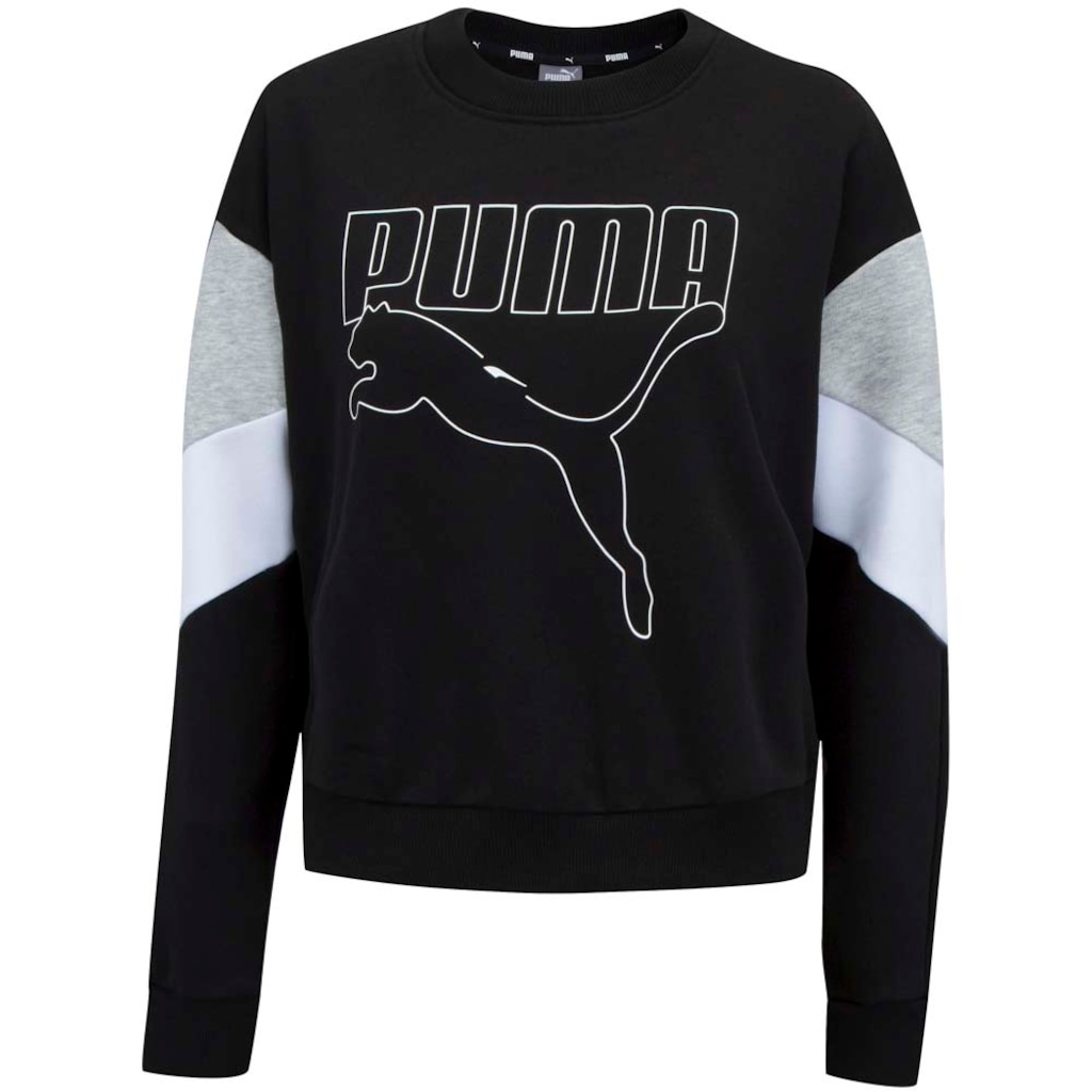 Blusão Puma Feminino Rebel Crew TR - Foto 2
