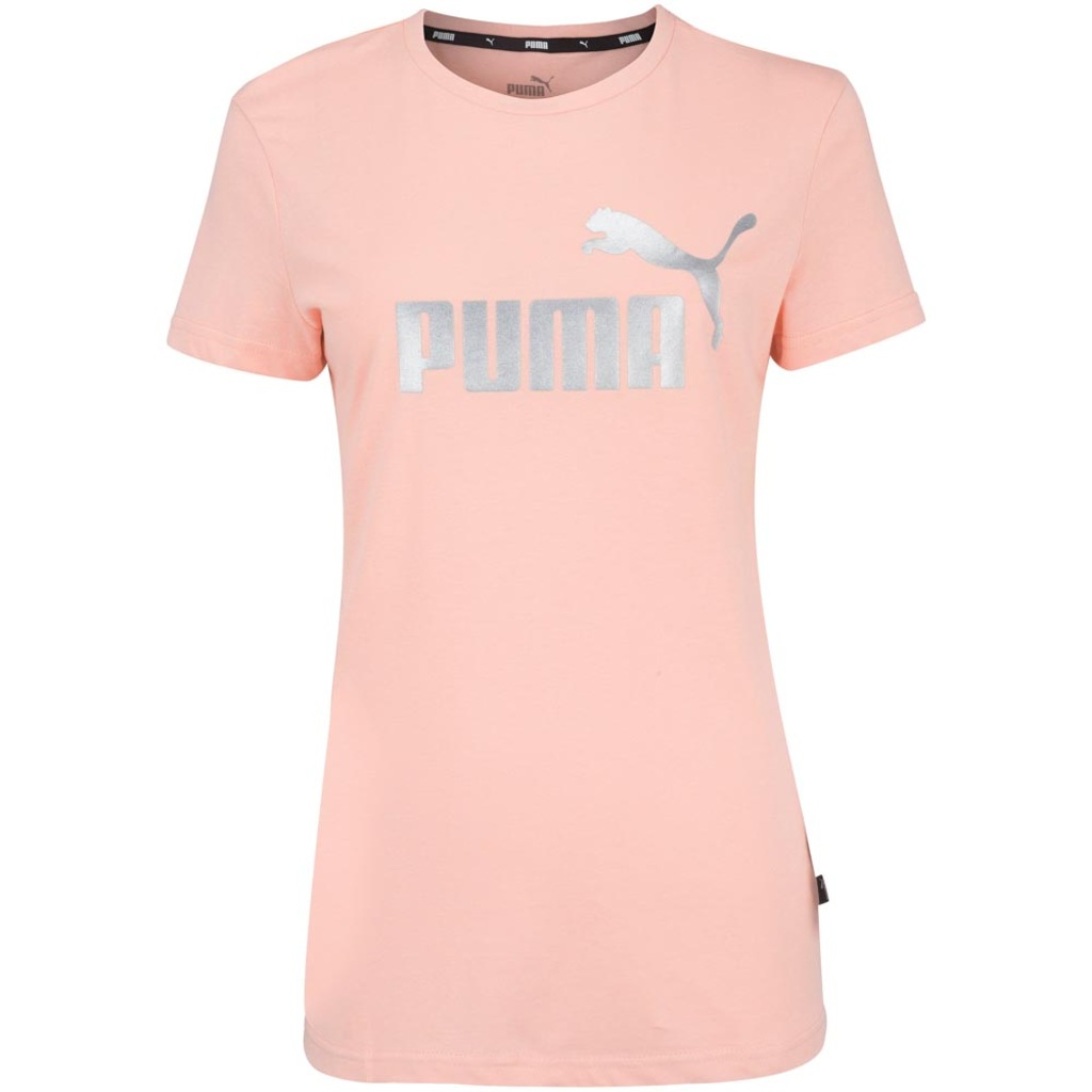 Camiseta Puma Manga Curta Essentials Metallic Logo Tee - Feminina - Foto 2