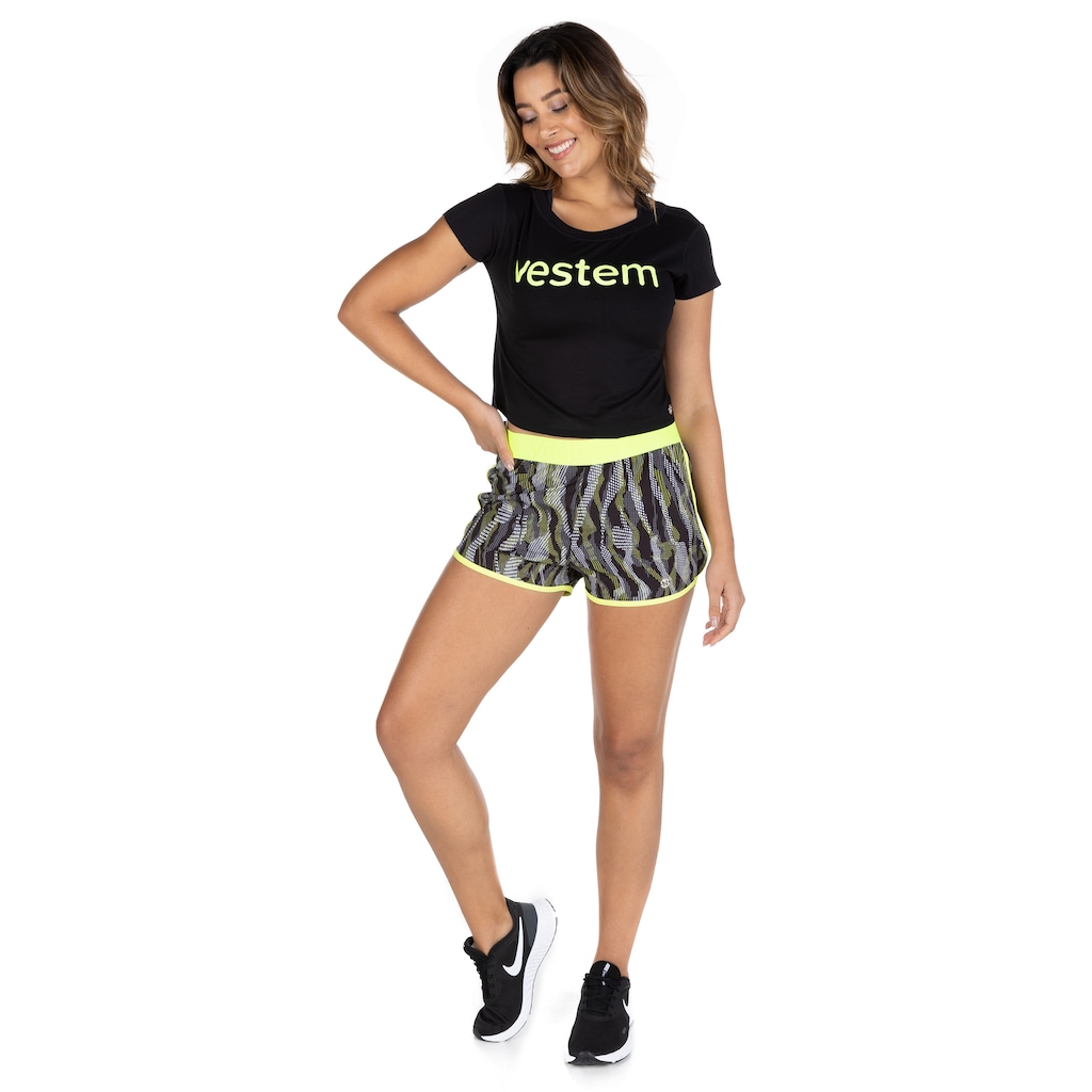 Imagem 3 do produto Blusa Feminina Manga Curta Cropped Vestem Force