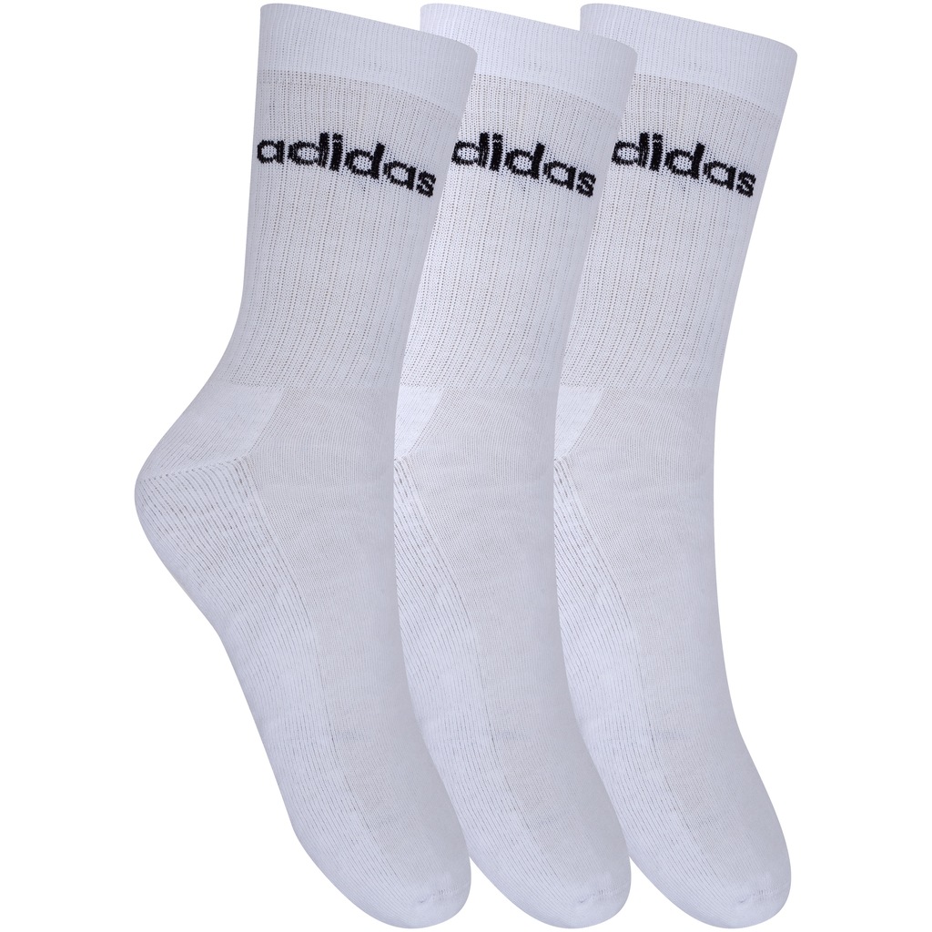 Kit de Meias Cano Alto Linear com 3 Pares - 41 a 43 - Adulto