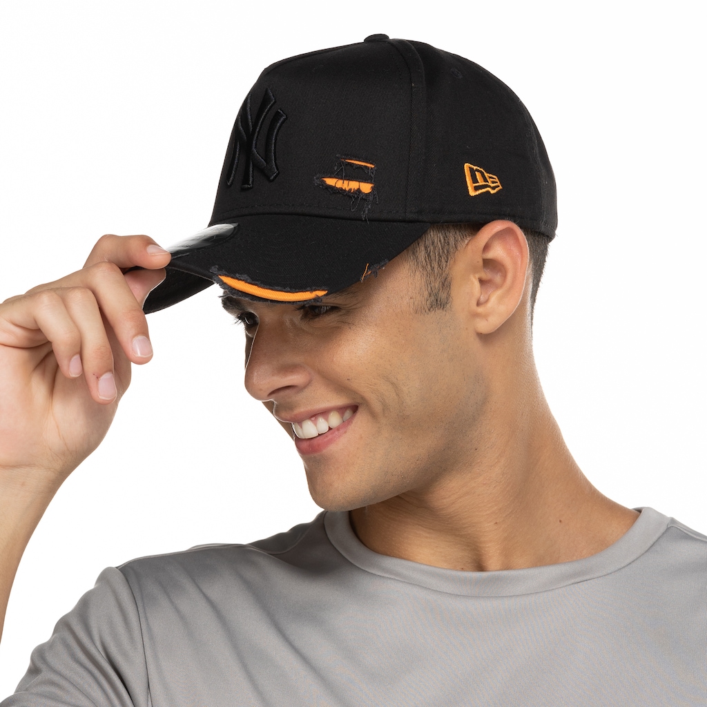 Imagem 2 do produto Boné Aba Curva New Era MLB 940 Af Cotton Damage New York Yankees - Strapback - Adulto