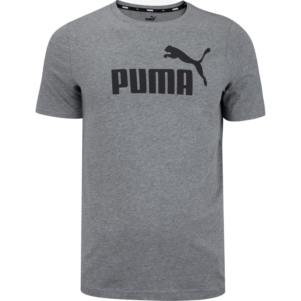 Camiseta Puma Manga Curta Essentials Logo Tee - Masculina