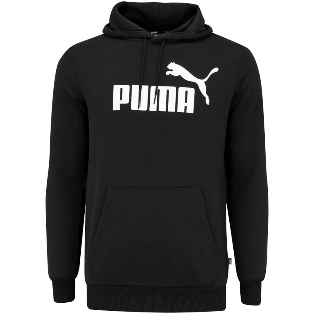 Blusão Puma com Capuz Masculino Essentials Big Logo