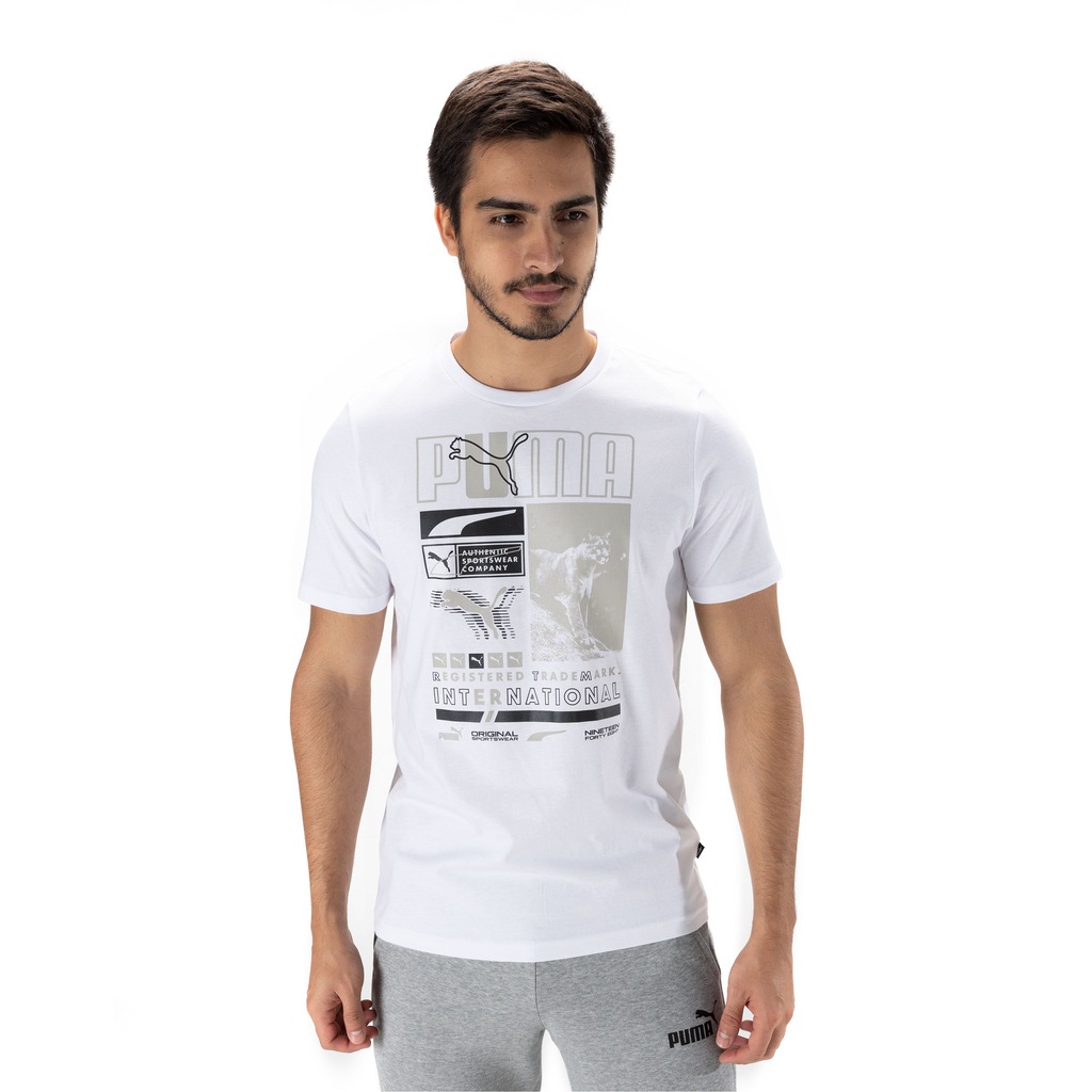 Camiseta Puma Manga Curta Box Tee - Masculina - Foto 2
