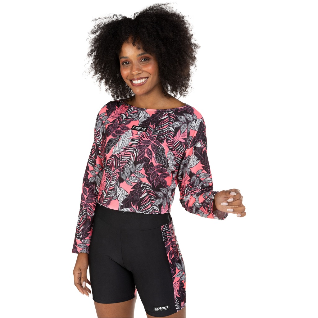 Blusa Feminina Manga Longa Cropped Colcci Estampado - Foto 2