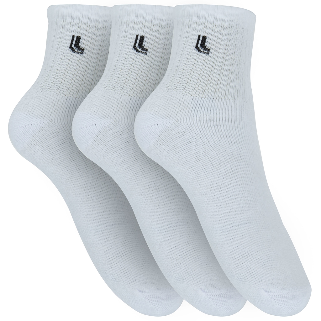 Kit de Meias Cano Médio Lupo Sport com 3 Pares 41 a 44 - Adulto - Foto 1