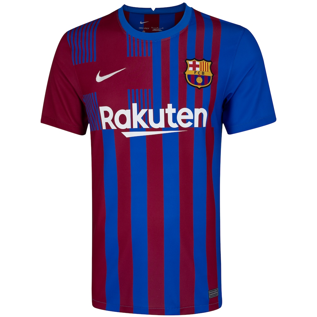 Camisa Barcelona I 21/22 Nike - Masculina - Foto 1