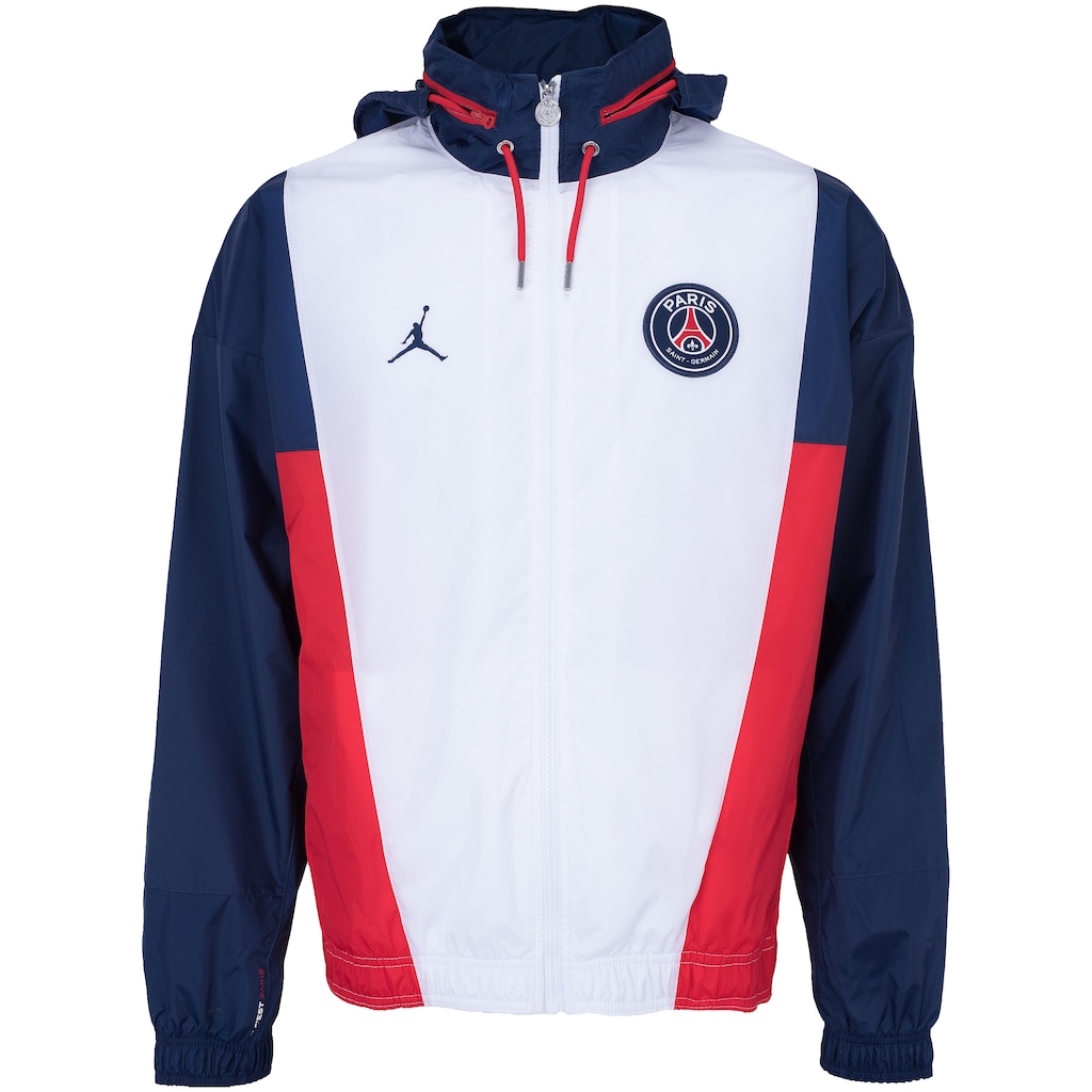 Jaqueta PSG X Jordan Nike com Capuz Nylon - Masculina - Foto 1