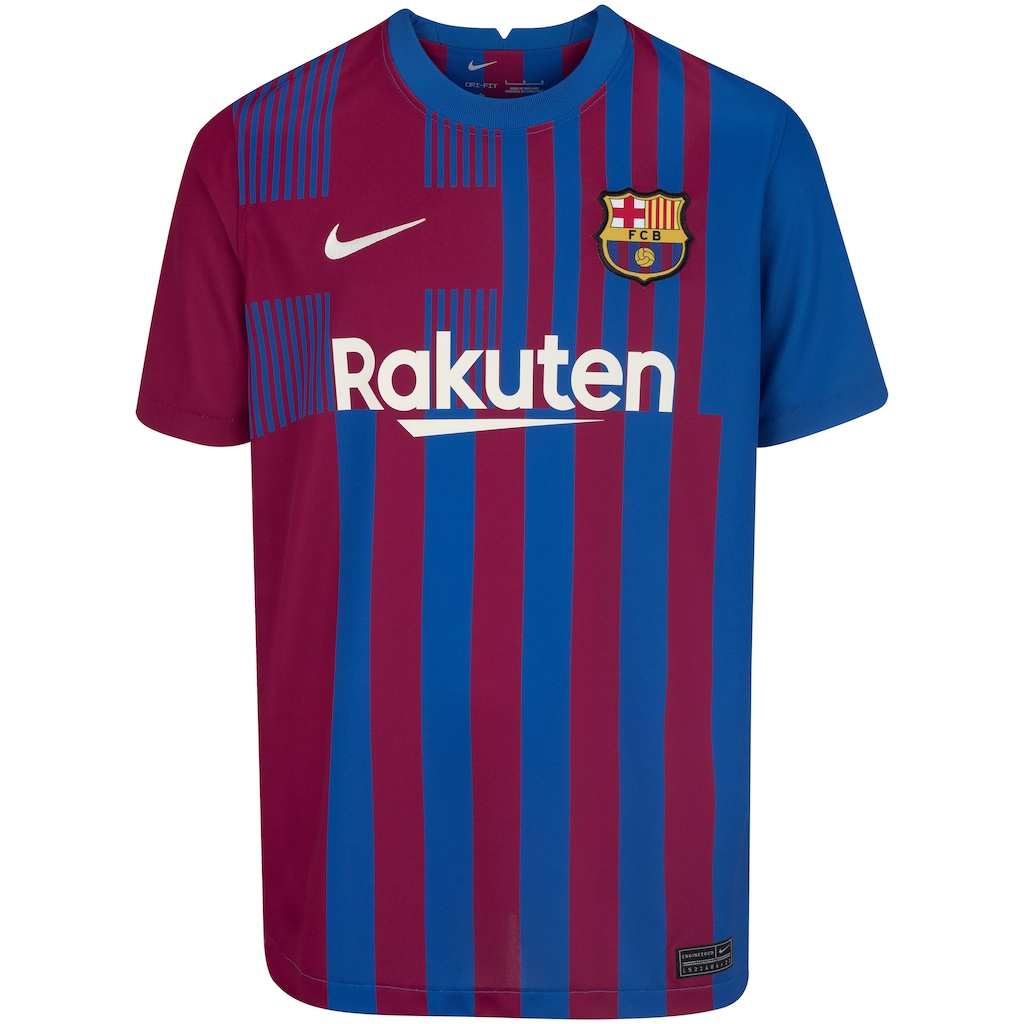 Camisa Barcelona I 21/22 Nike - Juvenil - Foto 1