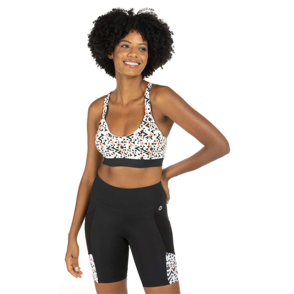 Top Fitness com Bojo Vestem Colors Geo Zig Zag - Adulto - Foto 2
