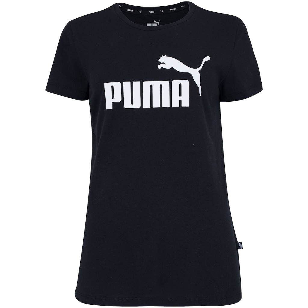 Camiseta Puma Manga Curta Essentials Logo - Feminina