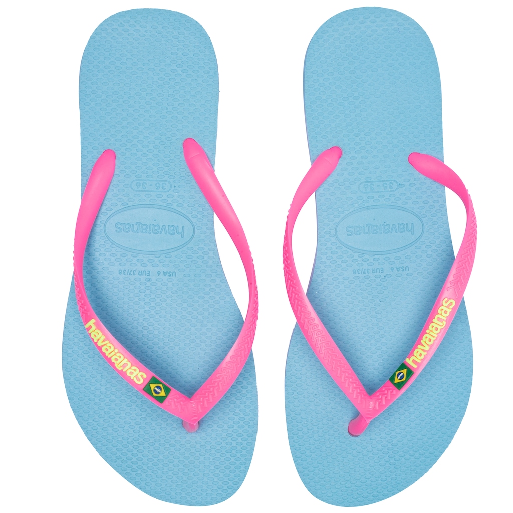 Chinelo Havaianas Slim Brasil - Feminino - Foto 1