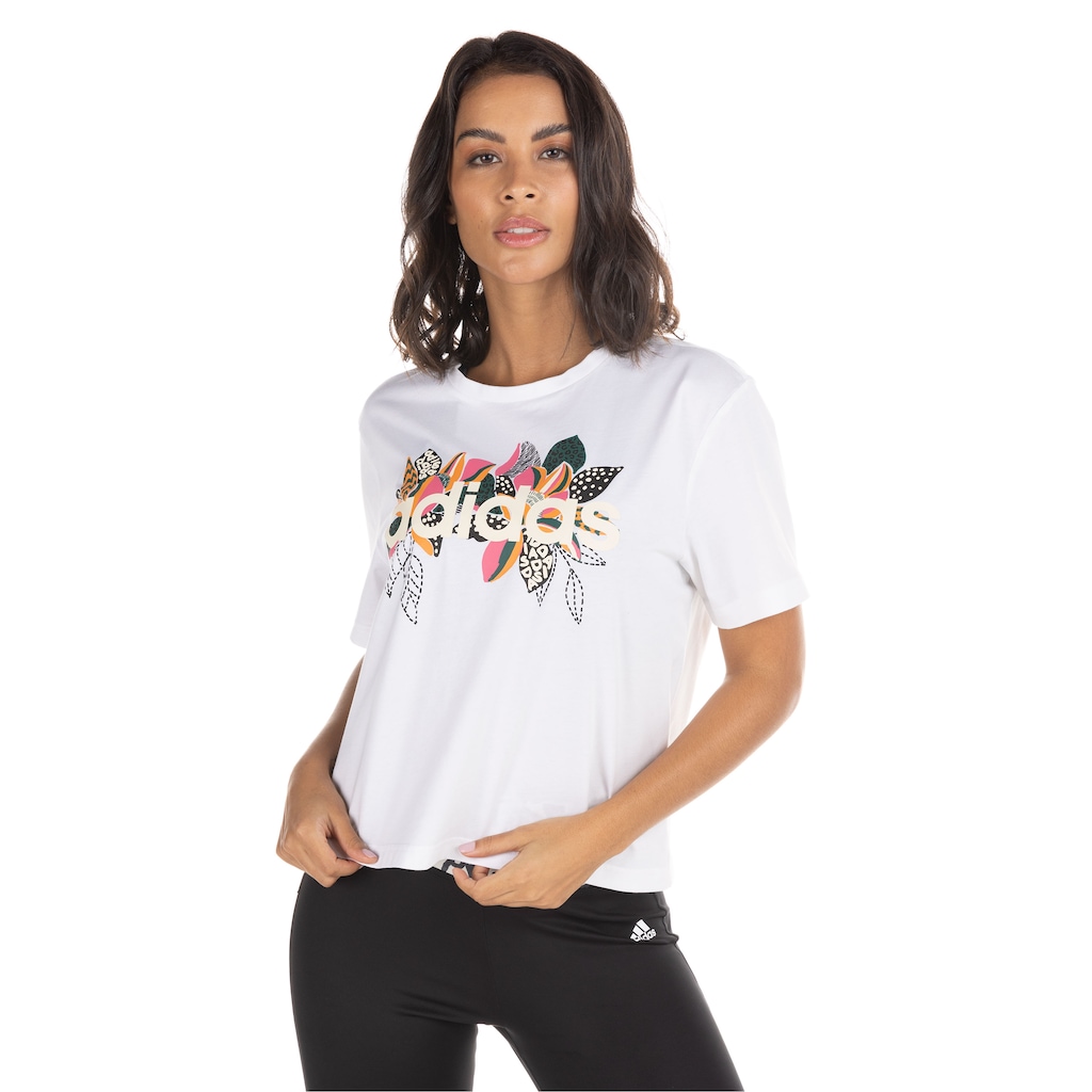 Camiseta adidas Farm Manga Curta - Feminina - Foto 2