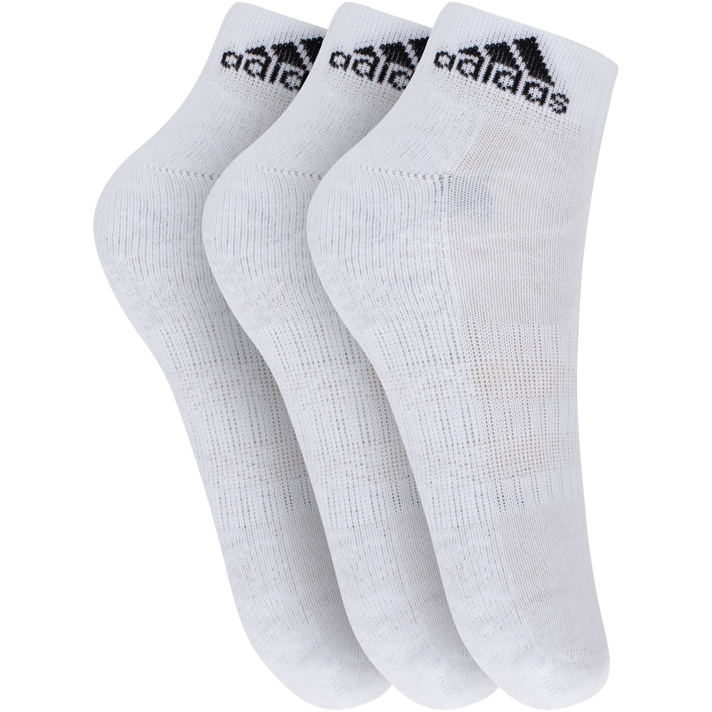 Kit de Meias adidas Cano Médio com 3 Pares - Adulto - Foto 1