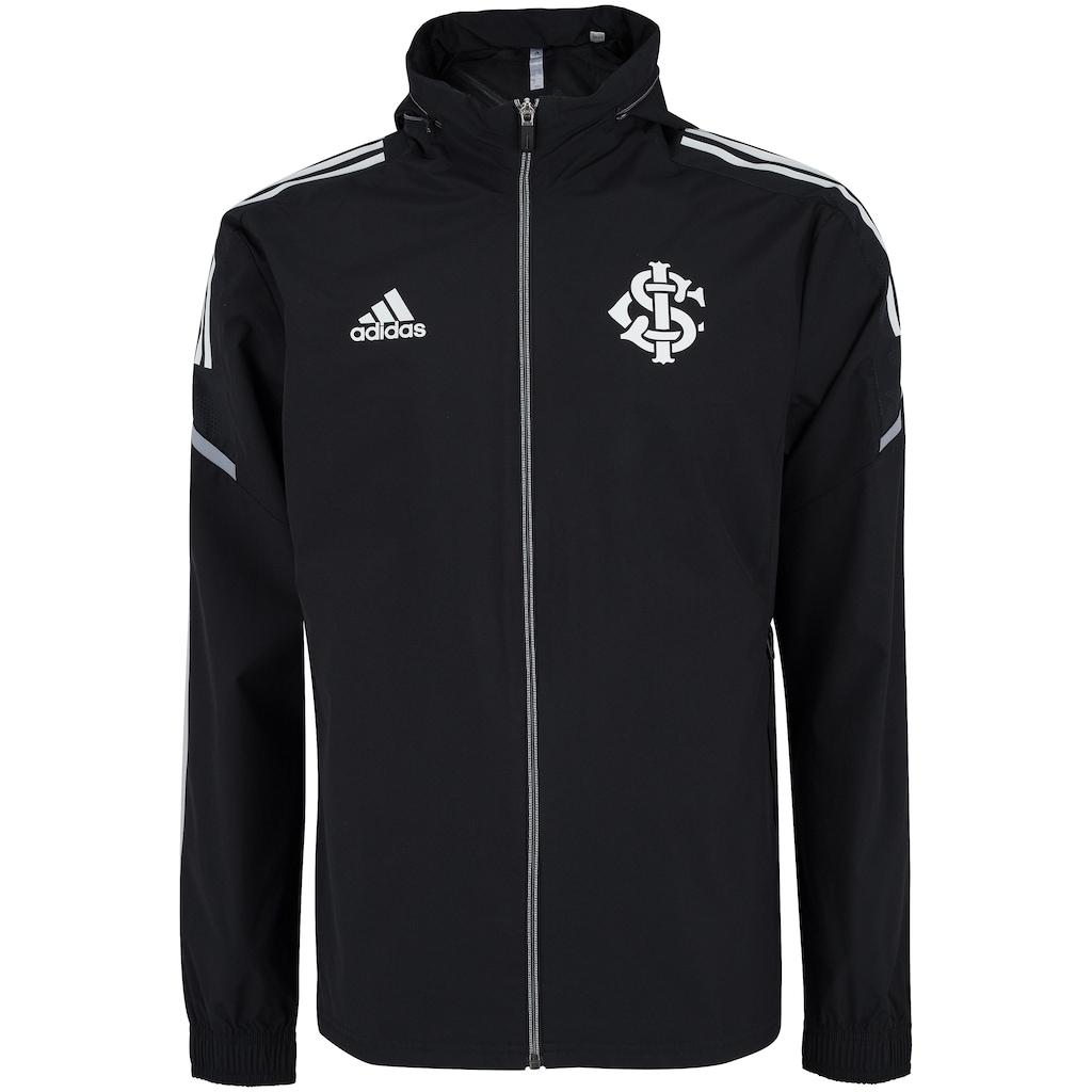 Jaqueta Corta-Vento do Internacional 21 adidas Masculina com Capuz - Foto 1
