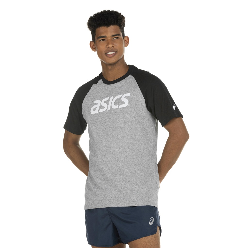 Camiseta ASICS Manga Curta Raglan - Masculina - Foto 2