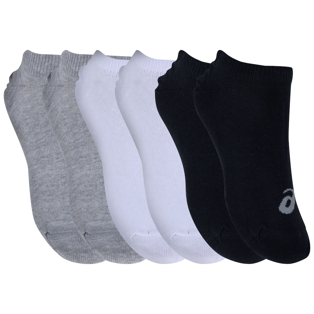 Imagem 3 do produto Kit de Meia Asics No Show Soft - Adulto - 3 Pares - 39 a 43