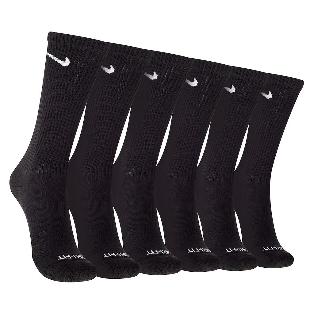 Kit de Meias Nike Everday Plus Cush Crew com 3 Pares - Tam 39-43 - Adulto