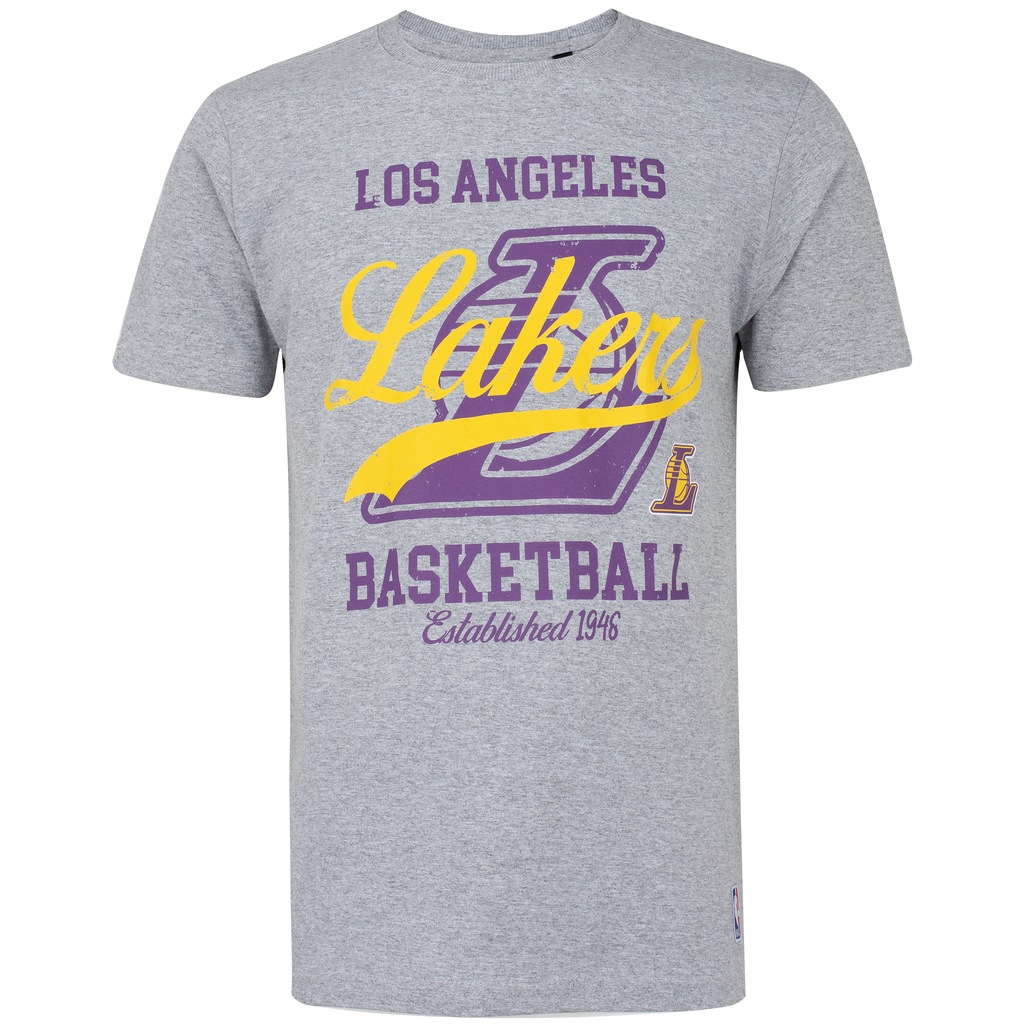 Camiseta Los Angeles Lakers NBA Manga Curta Masculina Estampada N529A - Foto 1