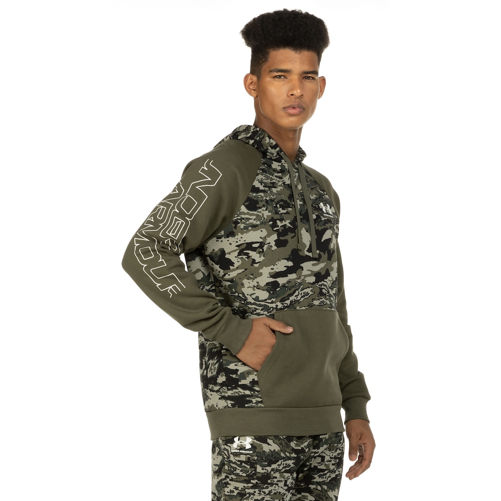 Blusão Under Armour Masculino com Capuz  Rival Fleece Camo - Foto 2