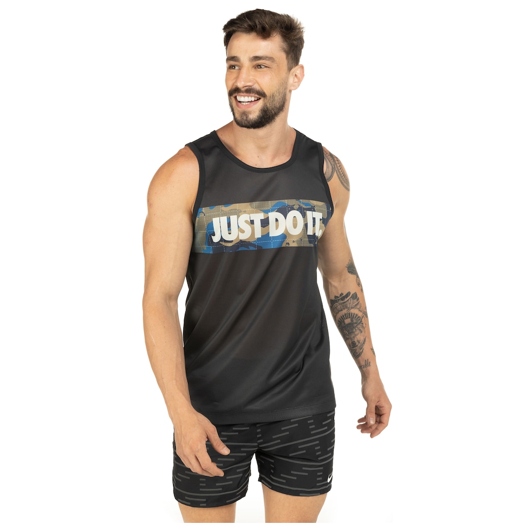 Camiseta Regata Nike Dri-Fit Tank Legend Camo - Masculina - Foto 2
