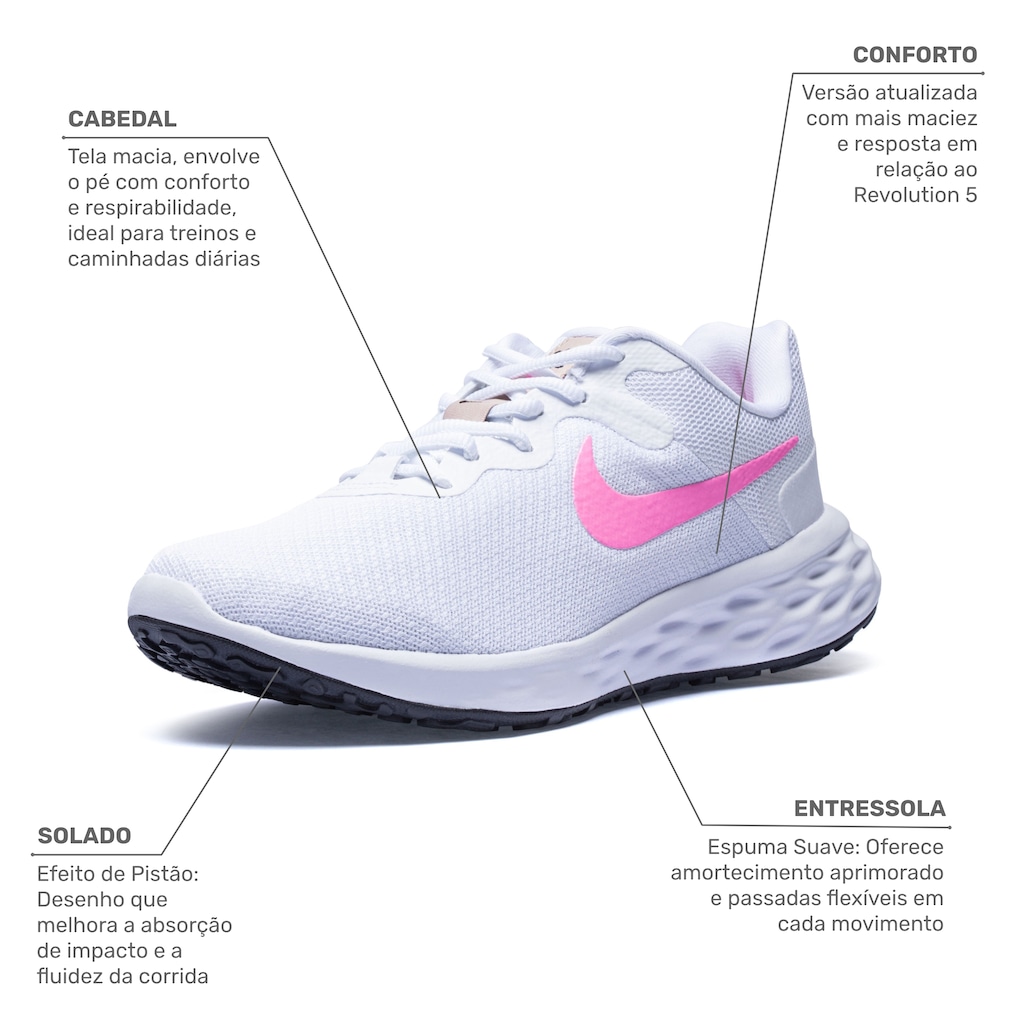 Imagem 2 do produto Tênis Nike Revolution 6 - Feminino
