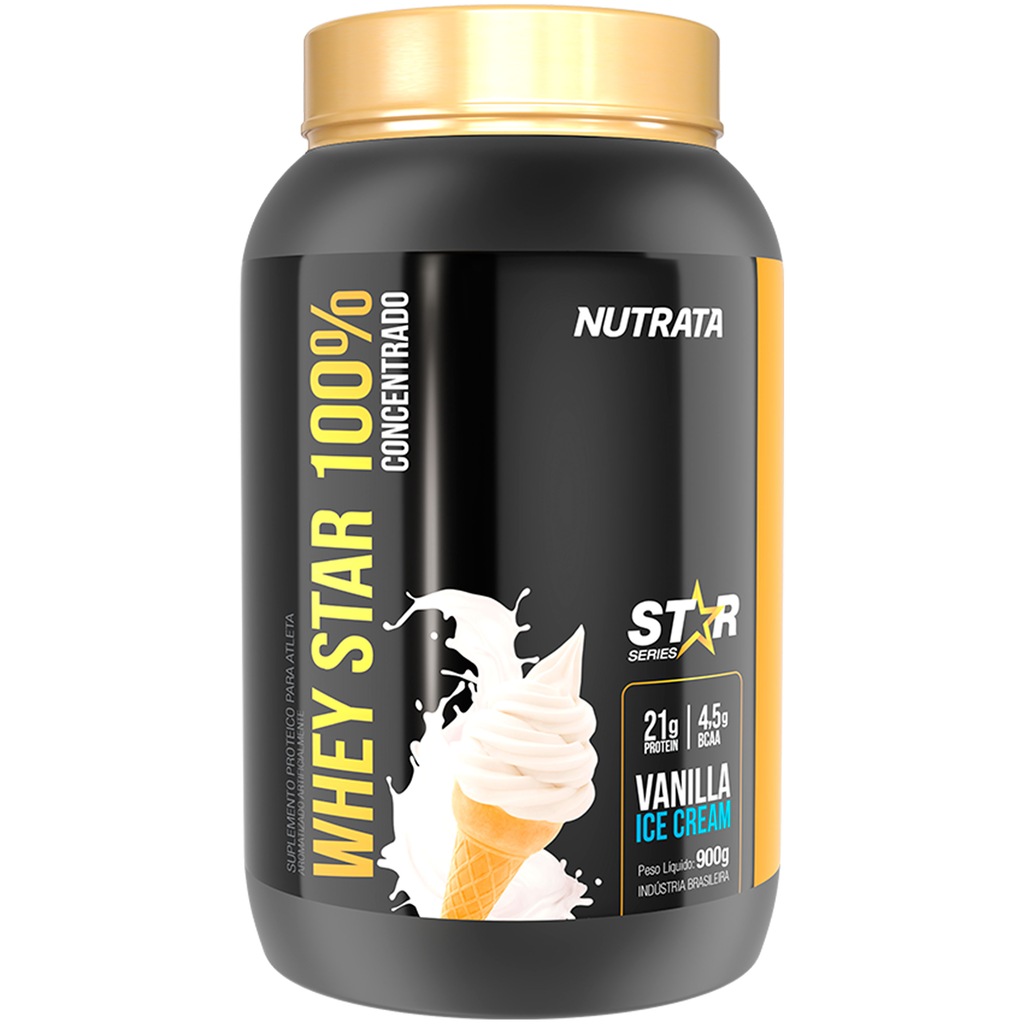 Whey Protein Nutrata Star 100% - Vanilla - 900g - Foto 1